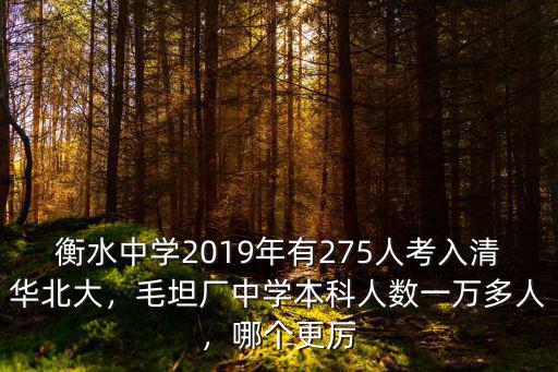衡水中學(xué)清華北大的入學(xué)率是多少,衡中考上清華北大多少名