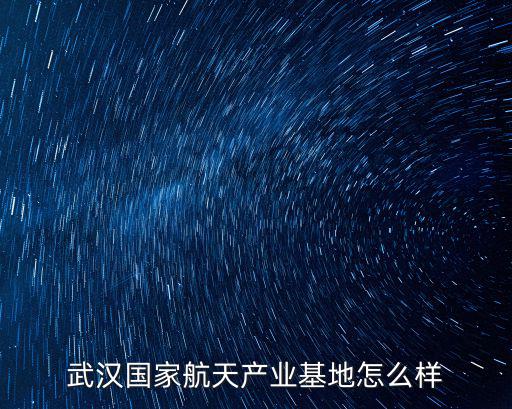 武漢國家航天產(chǎn)業(yè)基地怎么樣