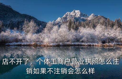 武漢市個體工商戶營業執照怎么注銷,個體工商戶營業執照怎么注銷