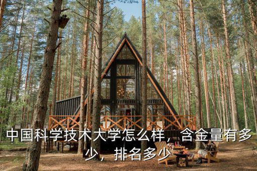 中國科學技術大學怎么樣，含金量有多少，排名多少