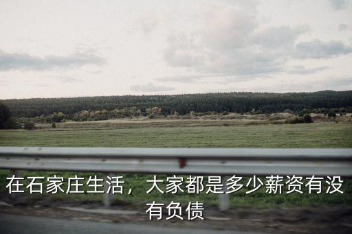 在石家莊生活，大家都是多少薪資有沒有負債