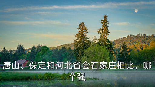 唐山、保定和河北省會石家莊相比，哪個強