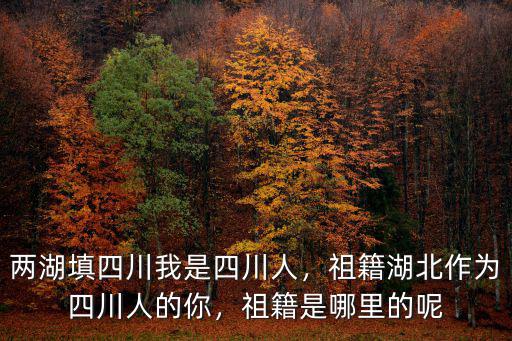 四川鐘氏祖籍是哪里,祖籍是哪里的呢