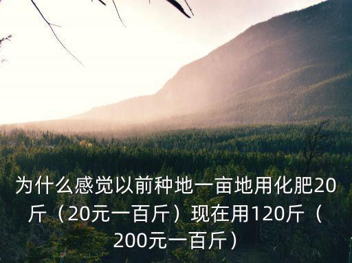 復合肥料多少錢一百斤,四百一畝能賺多少錢