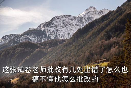 河南特崗卷子是怎么批改的,怎么也搞不懂他怎么批改的