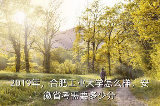 2019年，合肥工業(yè)大學(xué)怎么樣，安徽省考需要多少分