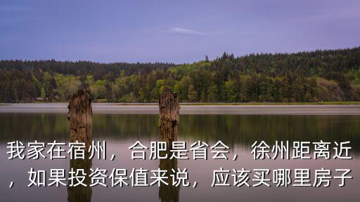 我家在宿州，合肥是省會，徐州距離近，如果投資保值來說，應(yīng)該買哪里房子