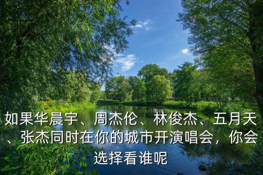 如果華晨宇、周杰倫、林俊杰、五月天、張杰同時在你的城市開演唱會，你會選擇看誰呢