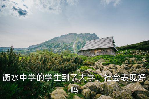 衡水中學的學生到了大學、社會表現好嗎