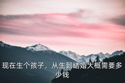 唐山兒子結婚需要多少錢,從生到結婚大概需要多少錢