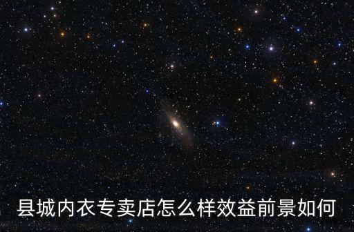 縣城內衣專賣店怎么樣效益前景如何