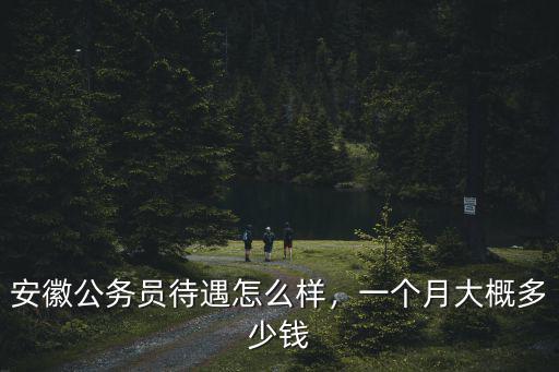 安徽公務員年收入大概多少,一個月大概多少錢