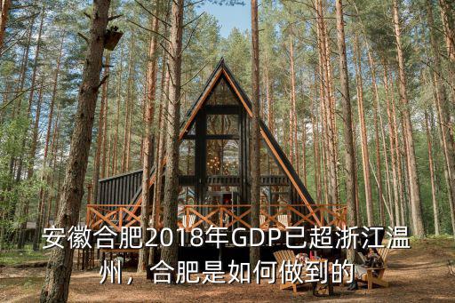 安徽合肥2018年GDP已超浙江溫州，合肥是如何做到的