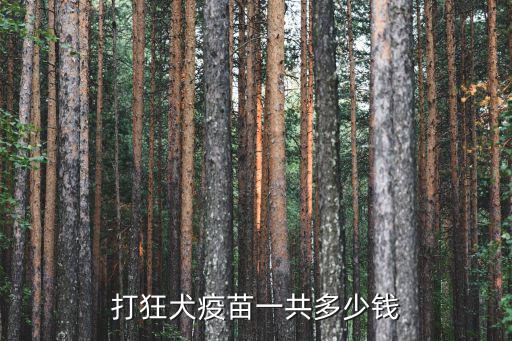 邢臺市狂犬疫苗接種多少錢,打狂犬疫苗一共多少錢