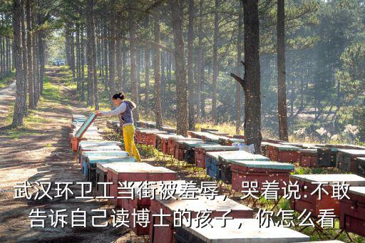 武漢環衛工當街被羞辱，哭著說:不敢告訴自己讀博士的孩子，你怎么看