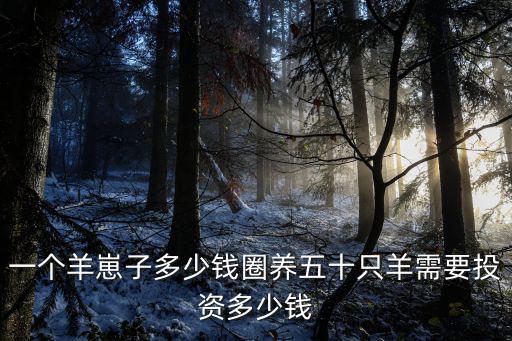 一個羊崽子多少錢圈養五十只羊需要投資多少錢
