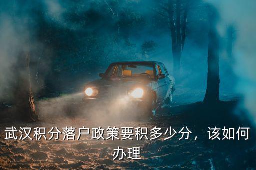 武漢積分落戶怎么審核那么慢,武漢積分落戶政策要積多少分
