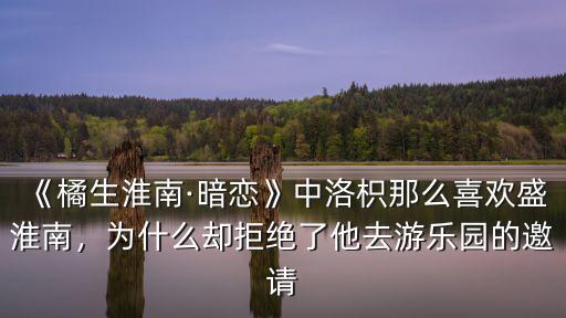 《橘生淮南·暗戀》中洛枳那么喜歡盛淮南，為什么卻拒絕了他去游樂園的邀請