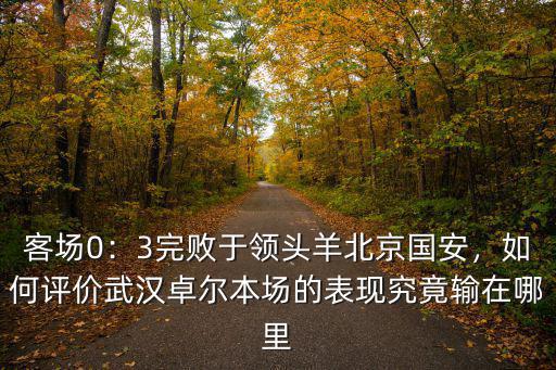 客場0：3完敗于領頭羊北京國安，如何評價武漢卓爾本場的表現究竟輸在哪里