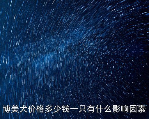 博美犬價格多少錢一只有什么影響因素