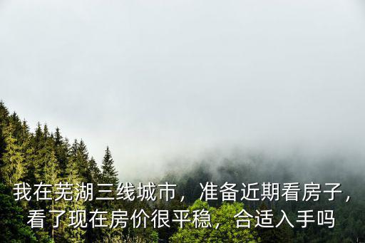 我在蕪湖三線城市，準備近期看房子，看了現在房價很平穩，合適入手嗎