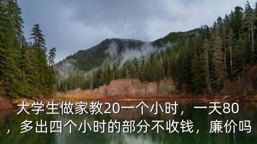 馬鞍山大學(xué)生家教1小時(shí)多少錢,多出四個(gè)小時(shí)的部分不收錢