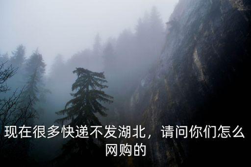 現在很多快遞不發湖北，請問你們怎么網購的