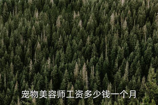 鄭州寵物醫(yī)生一個月多少錢,寵物美容師工資多少錢一個月