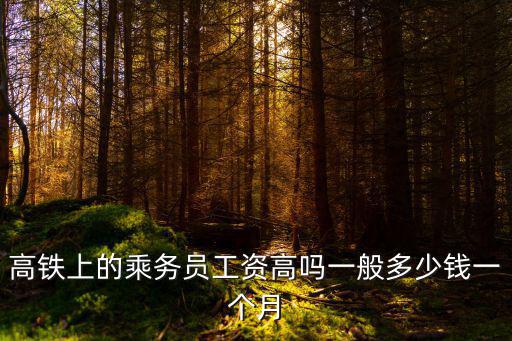 河北高鐵乘務每月工資多少,一個月工資多少