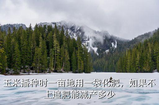 種玉米放三元復(fù)合肥一畝地用多少,玉米播種時(shí)一畝地用一袋化肥