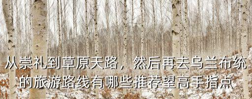 從崇禮到草原天路，然后再去烏蘭布統的旅游路線有哪些推薦望高手指點