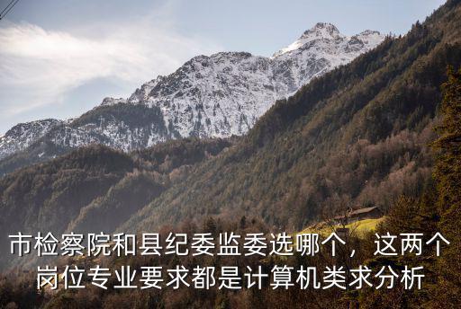 市檢察院和縣紀(jì)委監(jiān)委選哪個，這兩個崗位專業(yè)要求都是計算機類求分析