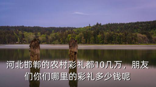 河北邯鄲的農村彩禮都10幾萬，朋友們你們哪里的彩禮多少錢呢