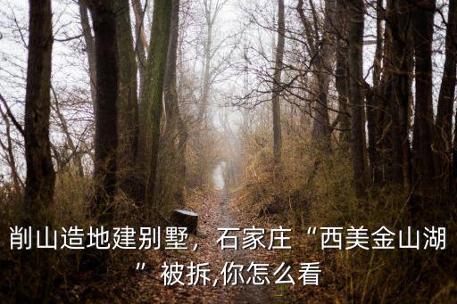 石家莊西山有多少違建別墅,削山造地建別墅