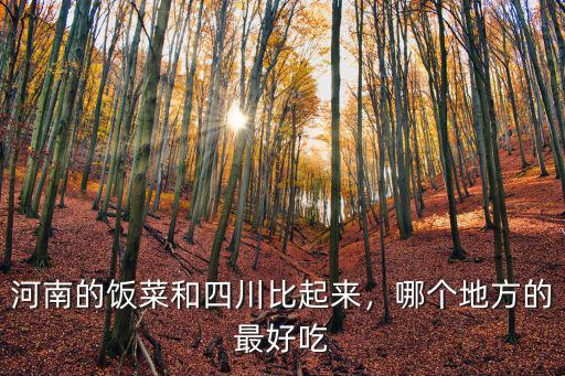 河南和四川哪里美,河南的飯菜和四川比起來