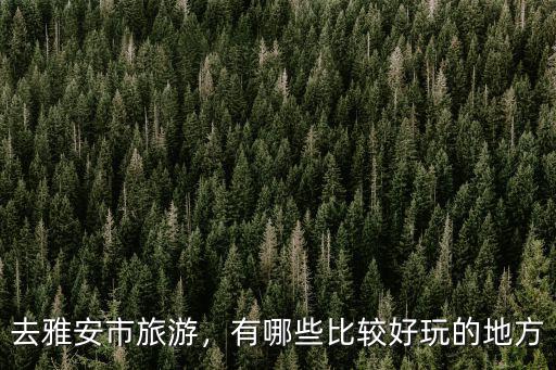 去雅安市旅游，有哪些比較好玩的地方