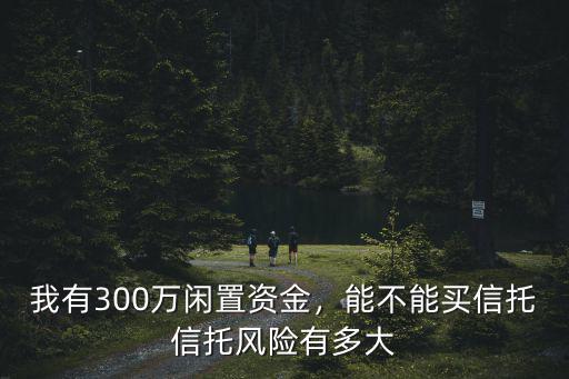 我有300萬閑置資金，能不能買信托信托風險有多大
