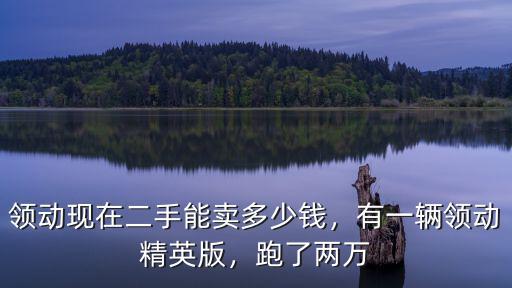 石家莊二手車(chē)領(lǐng)動(dòng)的價(jià)格多少錢(qián),領(lǐng)動(dòng)現(xiàn)在二手能賣(mài)多少錢(qián)