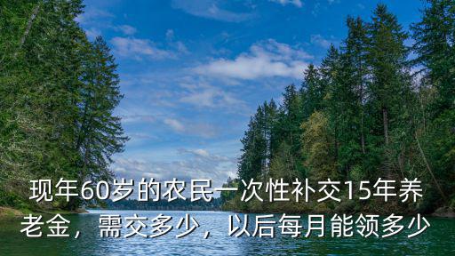 六安養老金補交多少每月領多少,每月可以領取多少錢