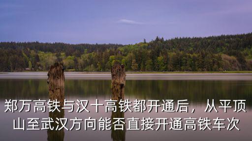 鄭萬高鐵洛陽怎么不爭(zhēng)取,鄭萬高鐵與漢十高鐵都開通后