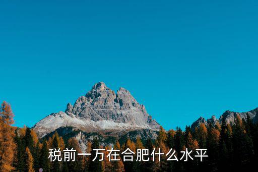 合肥稅前7500 到手多少,稅前一萬(wàn)在合肥什么水平