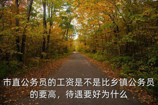 市直公務員的工資是不是比鄉鎮公務員的要高，待遇要好為什么