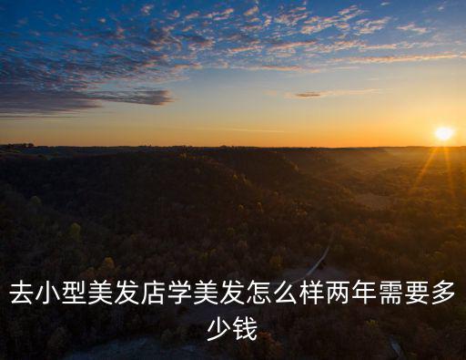 去小型美發店學美發怎么樣兩年需要多少錢
