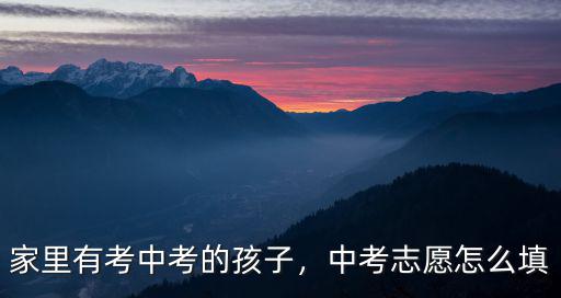 鄭州市中考志愿怎么填報,中考志愿怎么填
