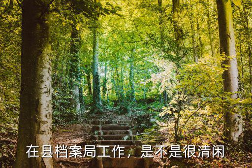 在縣檔案局工作，是不是很清閑