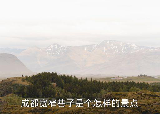 成都寬窄巷子是個怎樣的景點