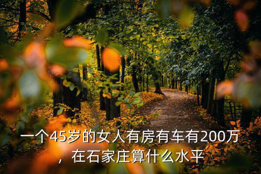 石家莊多少算中產,收入多少算是中產