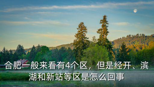 合肥一般來看有4個區(qū)，但是經(jīng)開、濱湖和新站等區(qū)是怎么回事