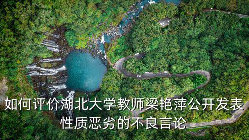 湖北大學(xué)教師待遇怎么樣,湖北大學(xué)教師梁艷萍