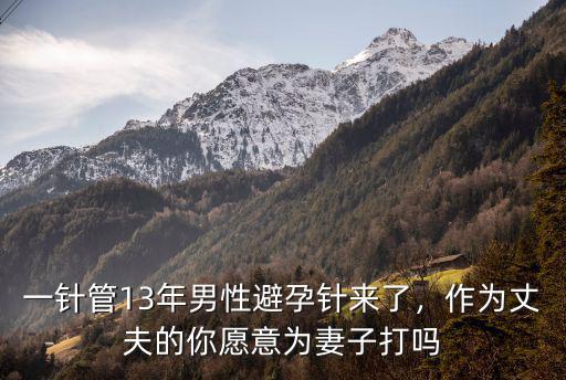 一針管13年男性避孕針來了，作為丈夫的你愿意為妻子打嗎
